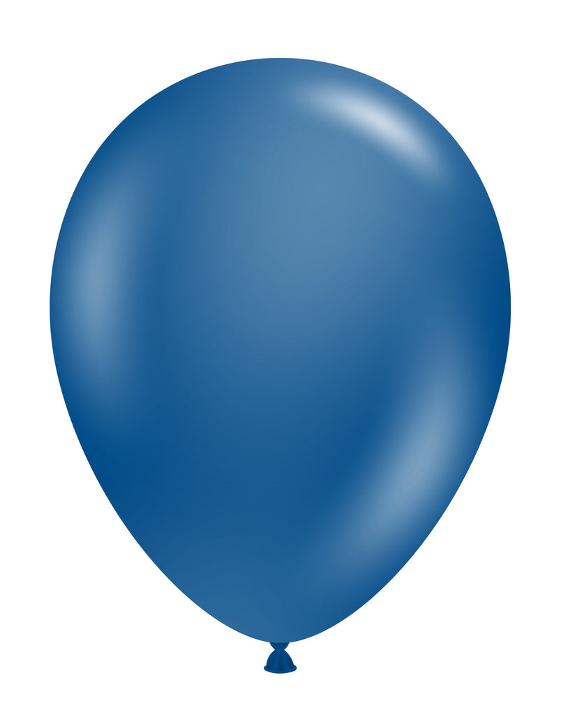 17 inch crystal sapphire blue tuftex latex balloons 50 per bag tt 17018