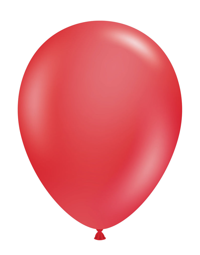 17 inch crystal red tuftex latex balloons 50 per bag tt 17019