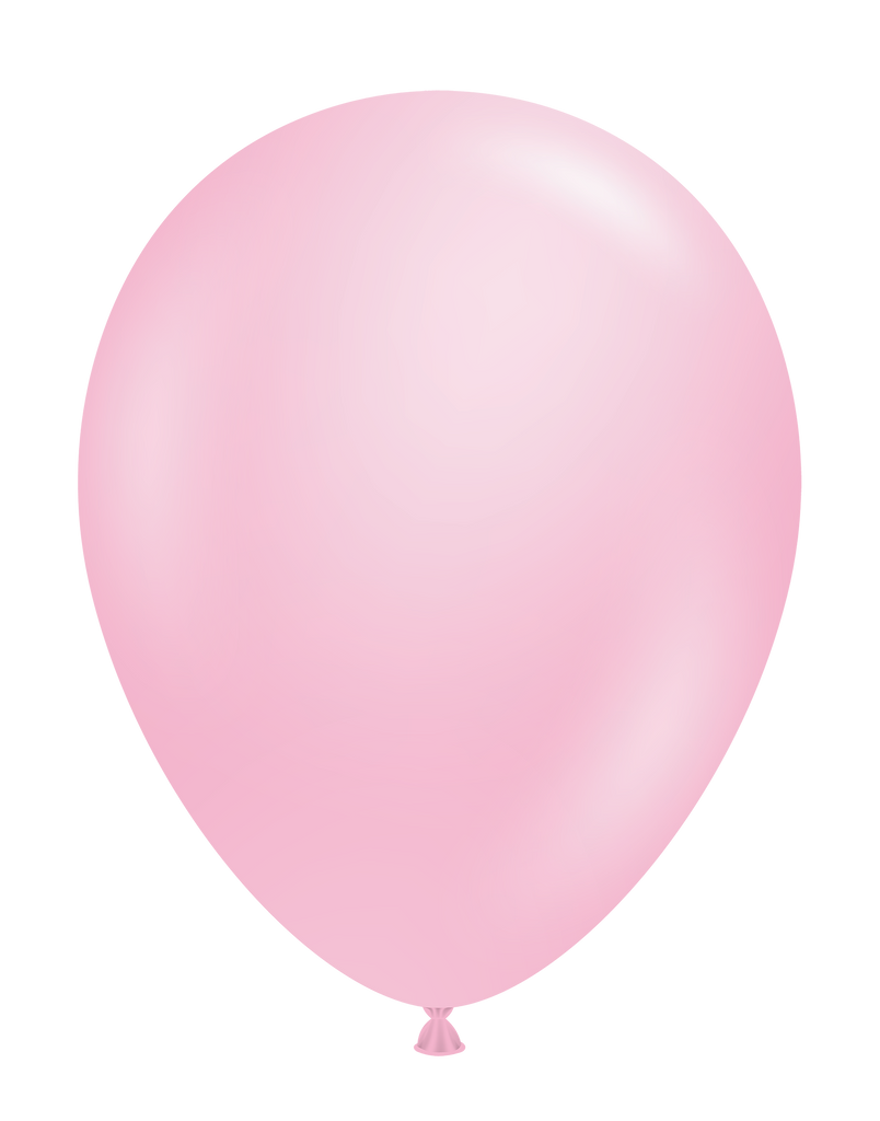 11" Pastel Baby Pink Tuftex Latex Balloons (100 Per Bag)