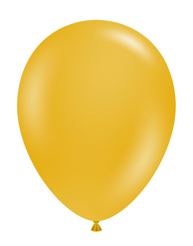 24" Mustard Tuftex Latex Balloons (3 Per Bag)