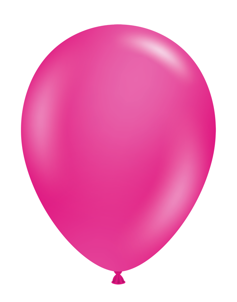 11" Hot Pink Tuftex Latex Balloons (100 Per Bag)