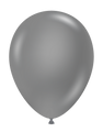 11" Pearl Metallic Silver Tuftex Latex Balloons (100 Per Bag)