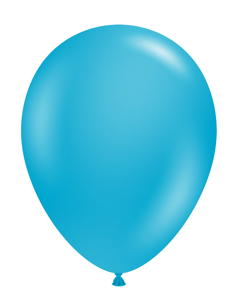 5" Turquoise Tuftex Latex Balloons (50 Per Bag)
