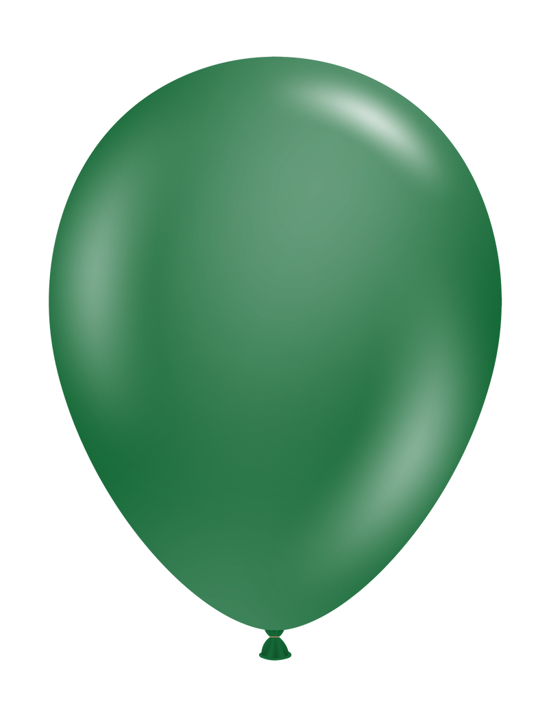 17 Inch Tuftex Latex Balloons (50 Per Bag) Forest Green