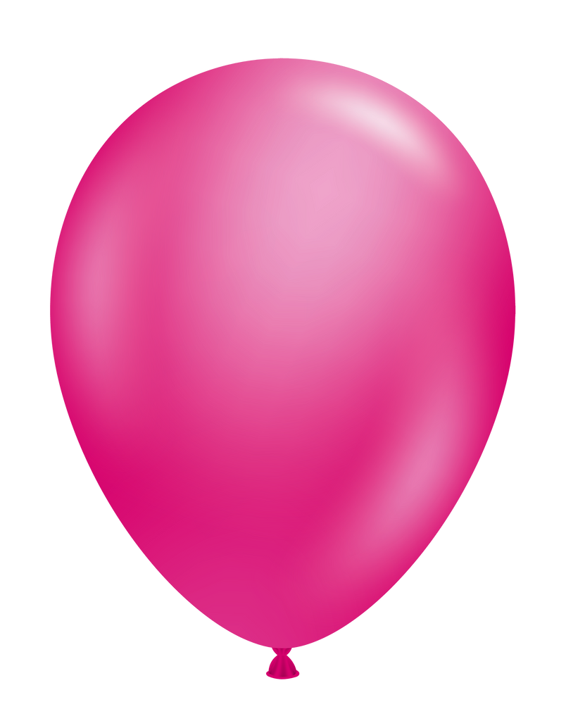 5" Tuftex Latex Balloons (50 Per Bag) Pearl Metallic Fuchsia