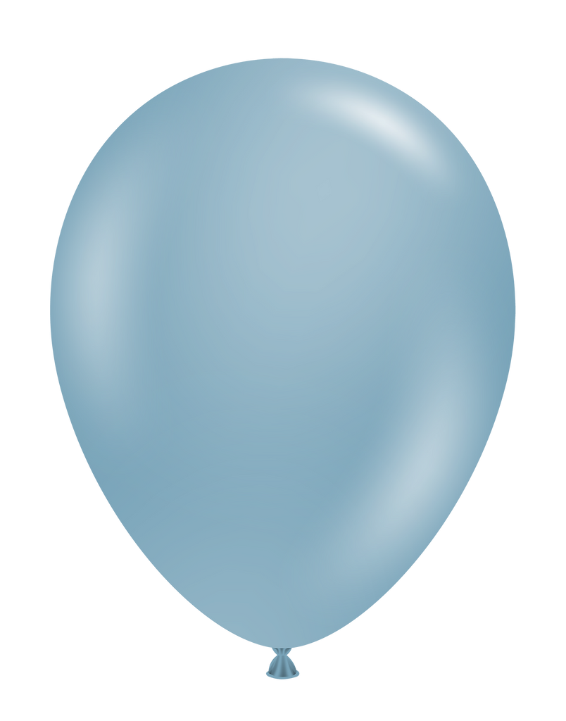 24" Blue Slate Latex Balloons (3 Per Bag) Brand Tuftex