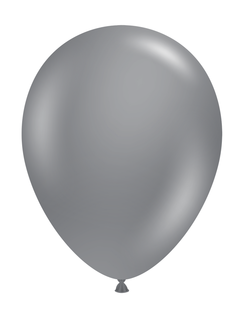 24" Gray Smoke Tuftex Latex Balloons (3 Per Bag)