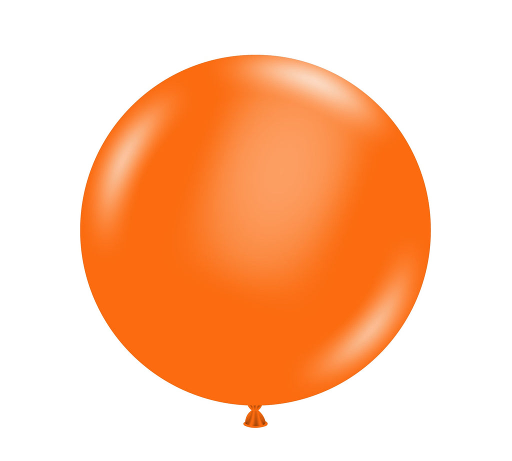 36 inch orange tuftex latex balloons 2 per bag tt 36205