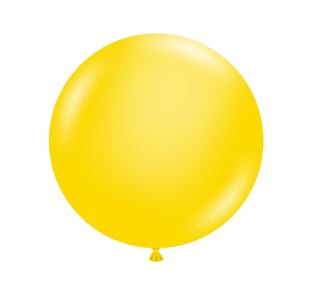 36 inch yellow tuftex latex balloons 2 per bag tt 36209