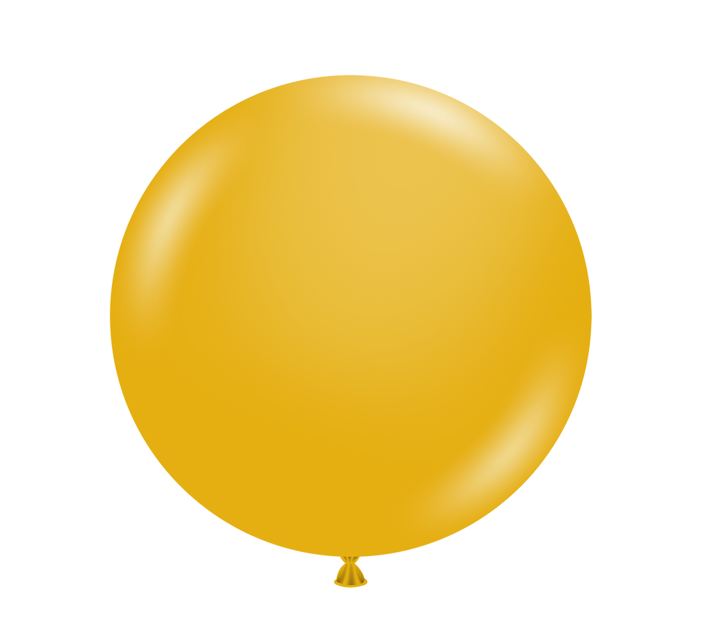 36" Mustard Tuftex Latex Balloons (2 Per Bag)