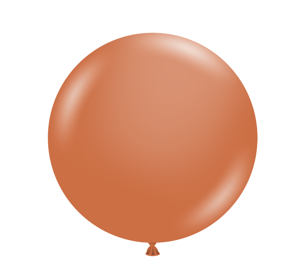 36" Burnt Orange Tuftex Latex Balloons (2 Per Bag)