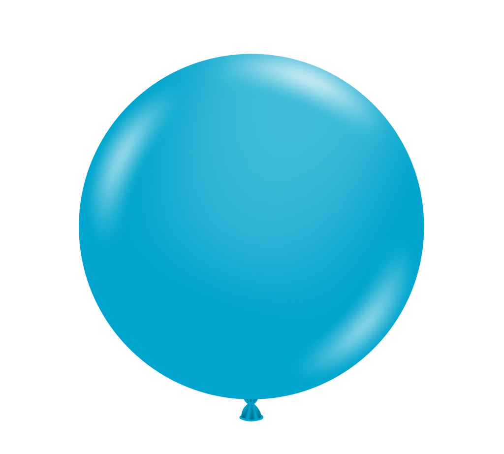 36" Turquoise Tuftex Latex Balloons (2 Per Bag)