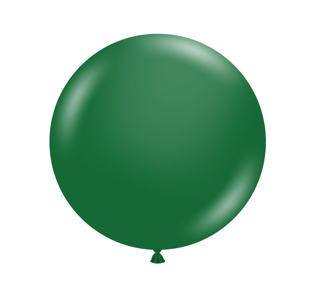 36 inch pearl metallic forest green latex balloons 2 per bag tt 36254