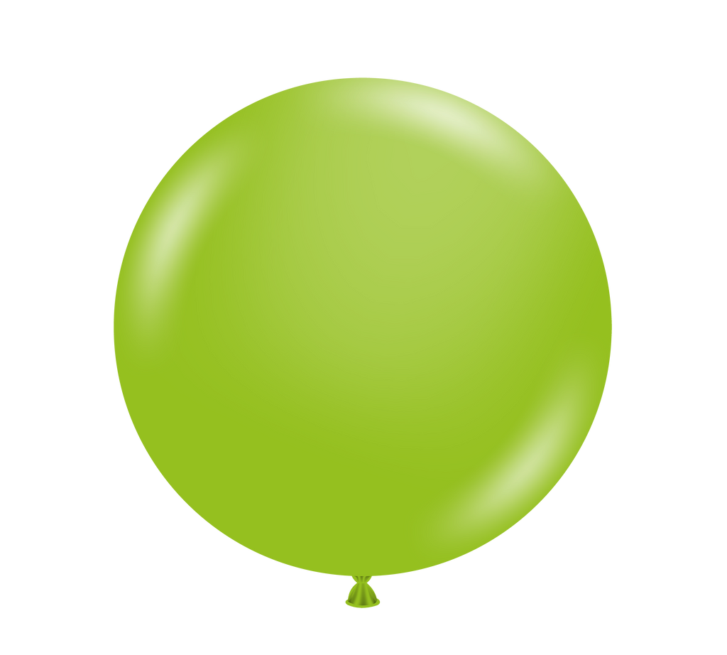 36" Lime Tuftex Latex Balloons (2 Per Bag)