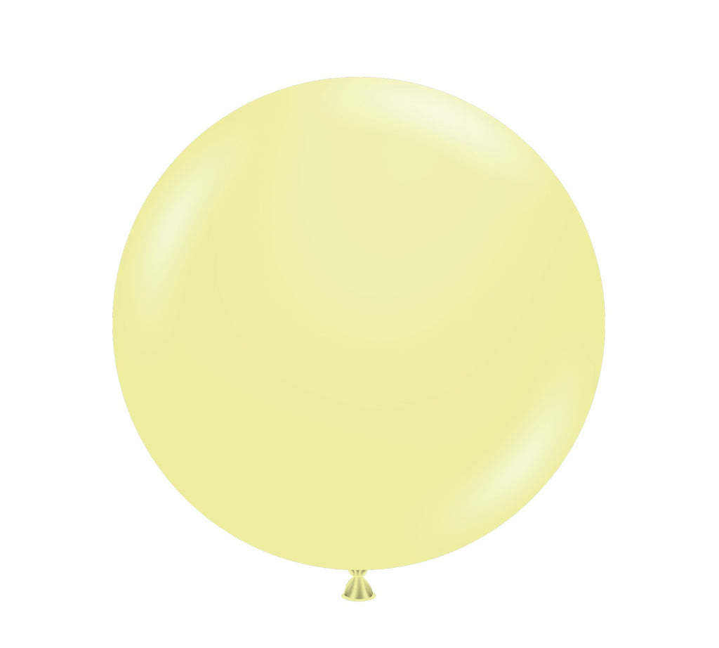 36 inch lemonade tuftex latex balloons 2 per bag tt 36283