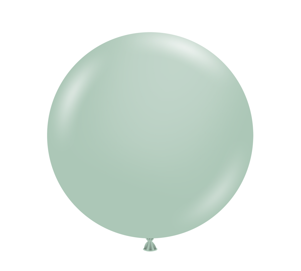 36" Empower Mint Tuftex Latex Balloons (2 Per Bag)