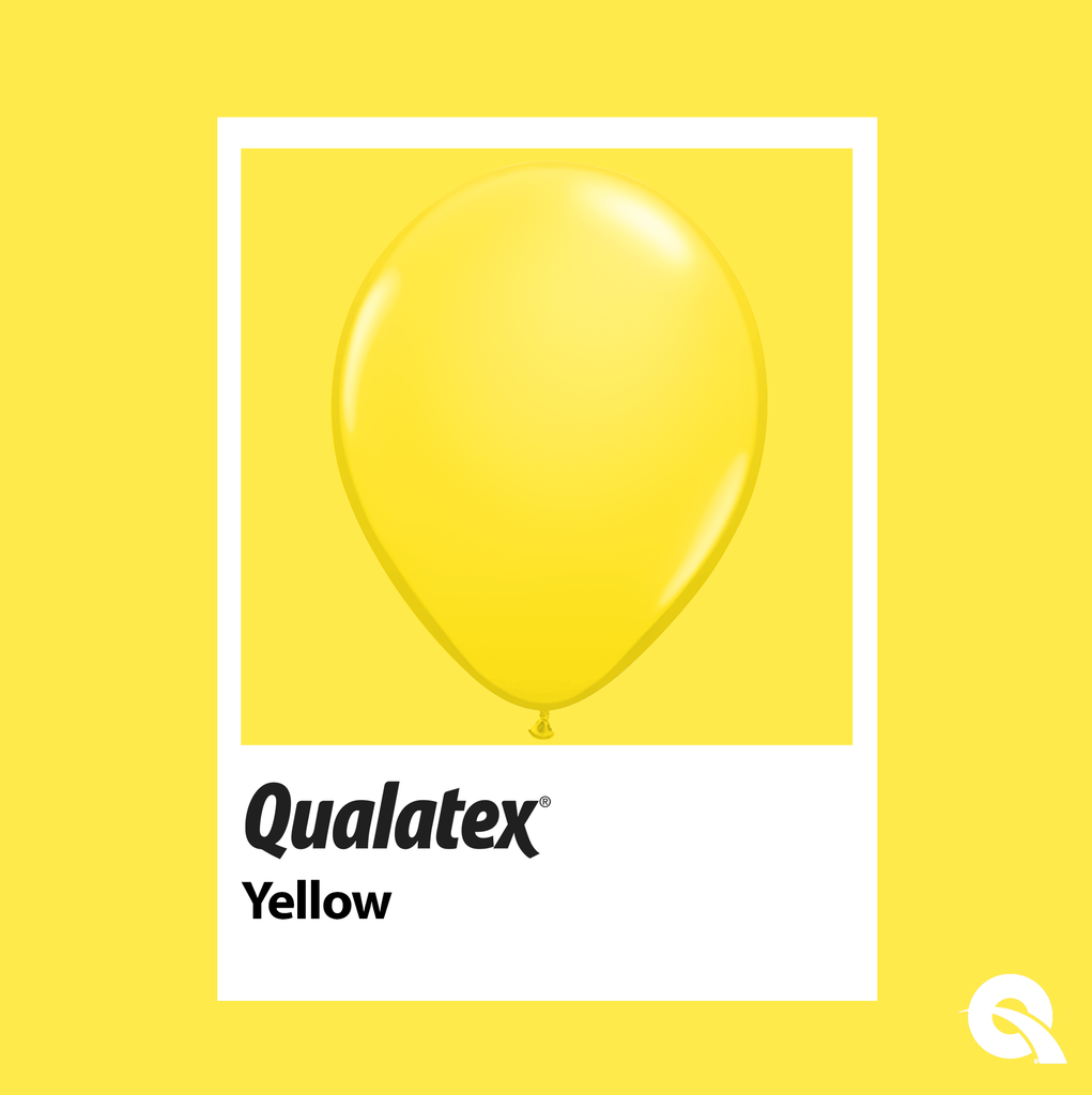Yellow Swatch Pioneer Qualatex Latex Balloons 