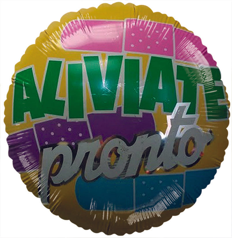18" Aliviate Pronto Balloon (Damaged Print) (Spanish)