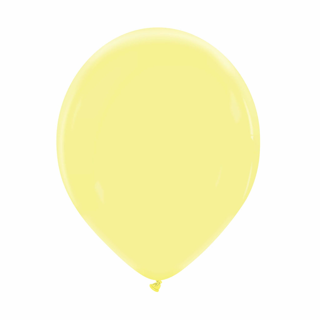 12" Cattex Premium Lemon Cream Latex Balloons (50 Per Bag)