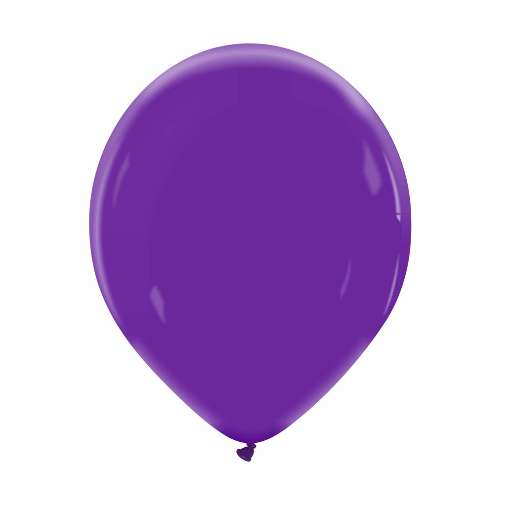 12" Cattex Premium Royal Purple Latex Balloons (50 Per Bag)