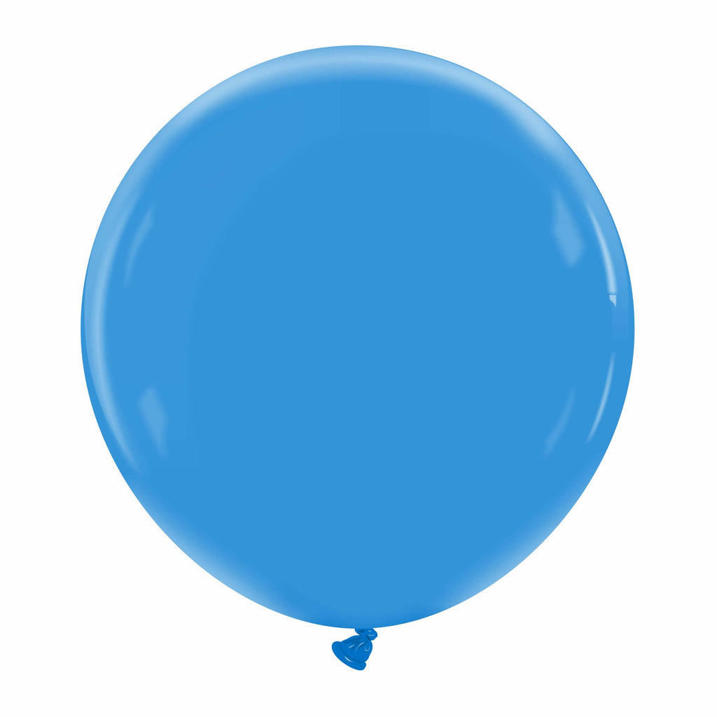 24" Cattex Premium CobaLight Blue Latex Balloons (1 Per Bag)