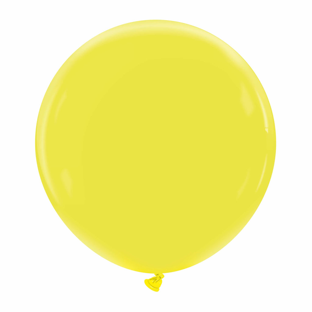 24" Cattex Premium Lemon Latex Balloons (1 Per Bag)