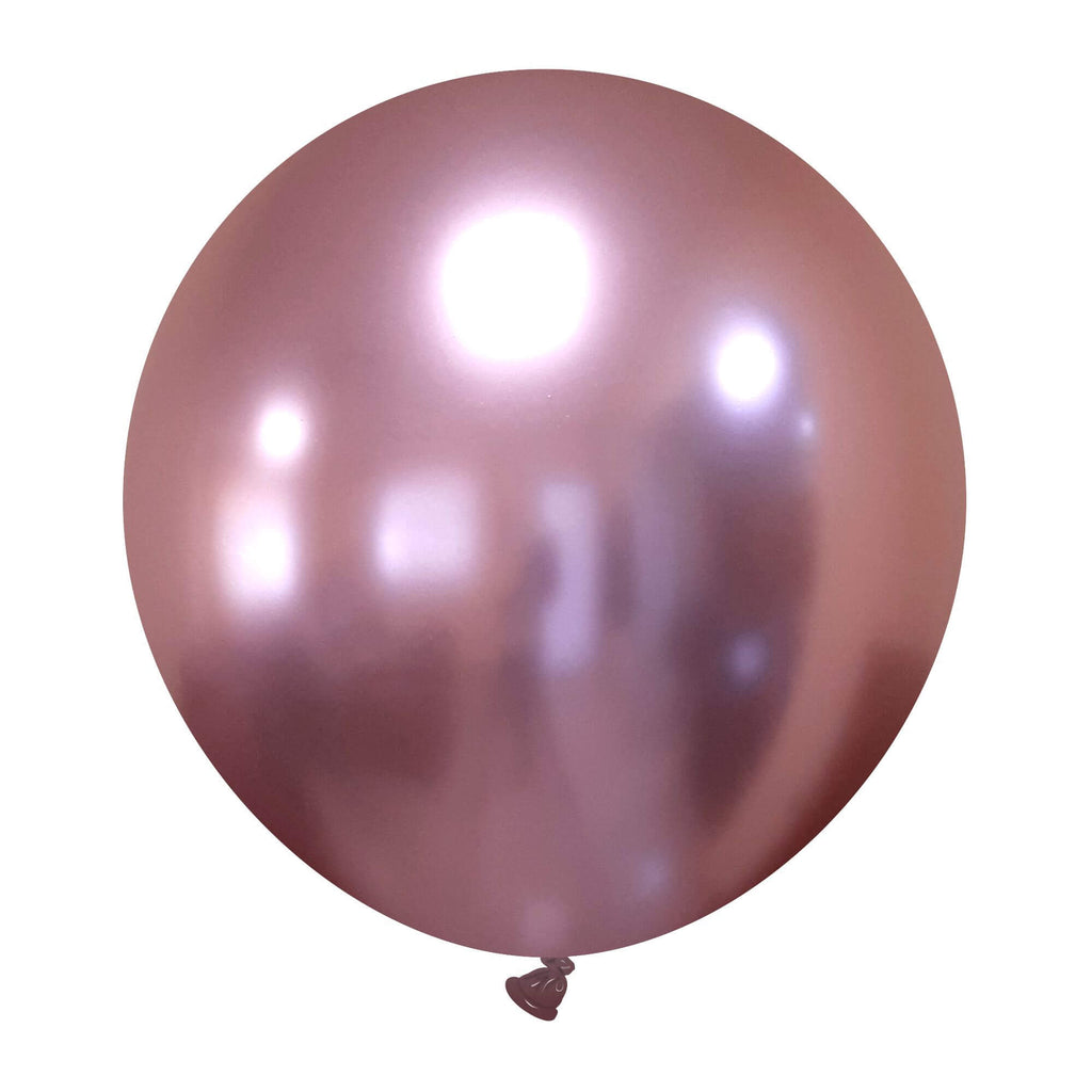 24" Cattex Titanium Light Pink Latex Balloons (1 Per Bag)
