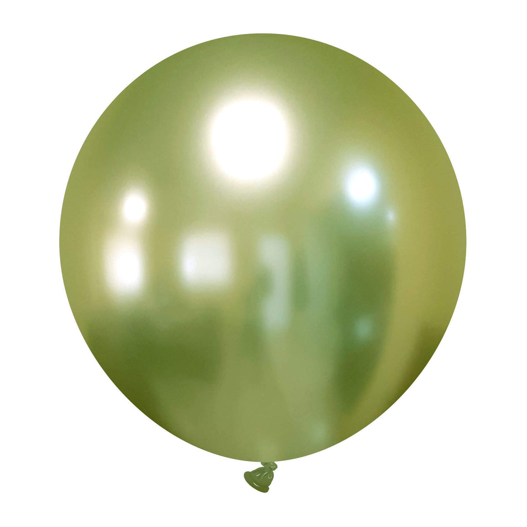 24" Cattex Titanium Lime Green Latex Balloons (1 Per Bag)