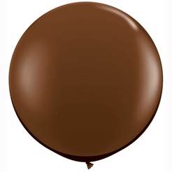 36" Qualatex Latex Balloons (2 Pack) Chocolate Brown