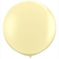 36" Qualatex Latex Balloons (2 Pack) Ivory Silk