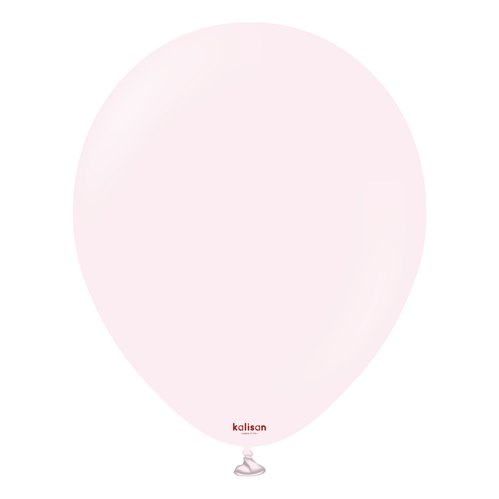 18 Inch Kalisan Balloons Latex Standard Macaron Pale Pink 25 Pack