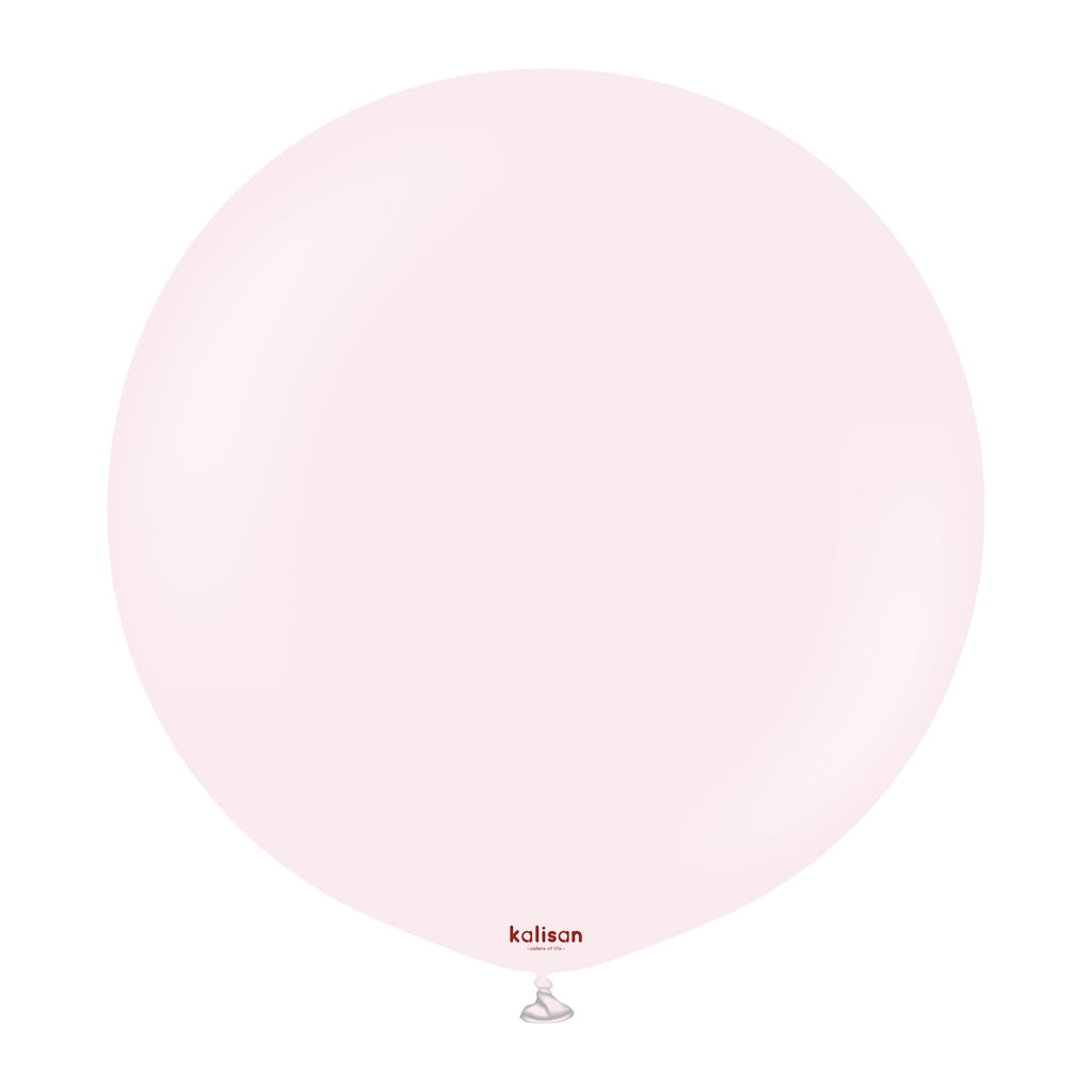 24 Inch Kalisan Balloons Latex Standard Macaron Pale Pink 5 Pack