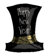 18" New Years Hat Balloon