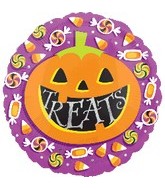 18" Halloween Pumpkin Treats Balloon