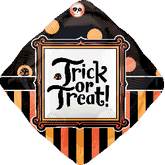 18" Trick or Treat Diamond Balloon