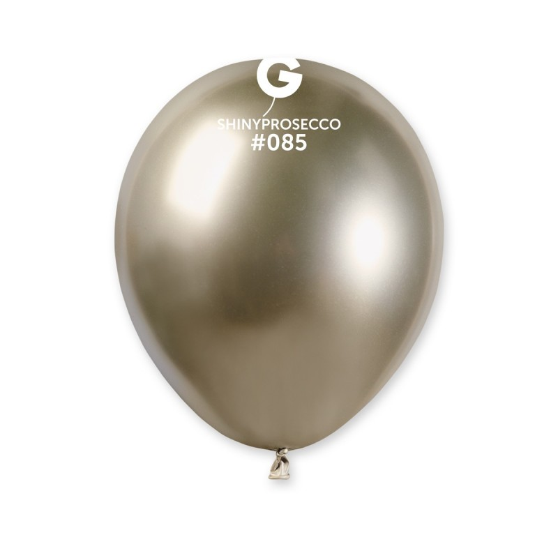 5" Gemar Latex Balloons (Bag of 50) Shiny Prosecco