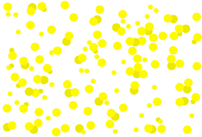 Tissue Paper Balloon Confetti Dots Dots Yellow